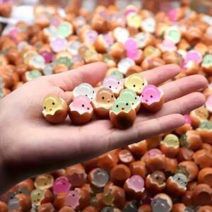 3'lü Karanlıkta Parlayan Mini Yumurtadan Çıkan Civciv Figürleri